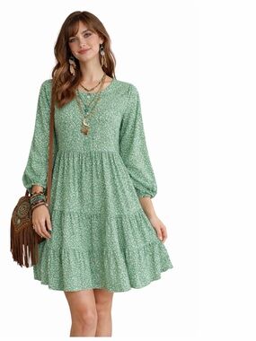 J. Crew Factory Dress Green Floral Cotton Poplin S